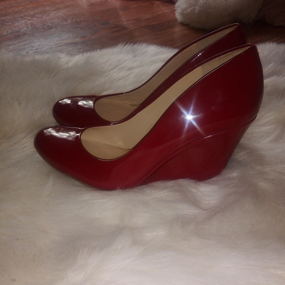 *1 DAY SALE*Jessica Simpson Red Wedge Pump Heels